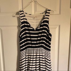 Flows navy stripped Gap dress, medium